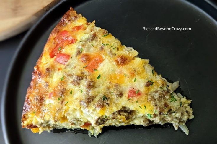 Hashbrown and Sausage Quiché