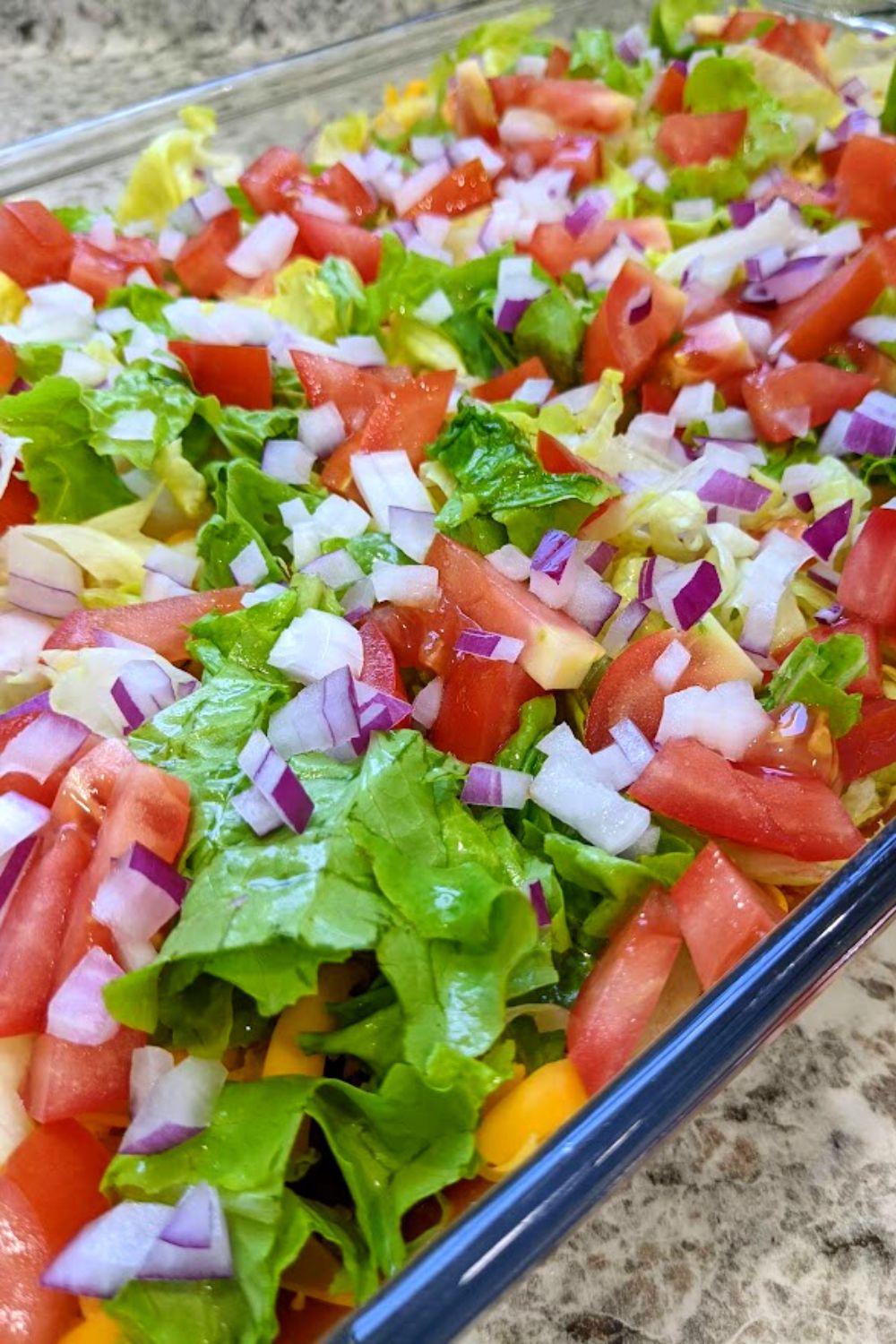 How to Make Easy Layered Taco Dip - Blessed Beyond Crazy