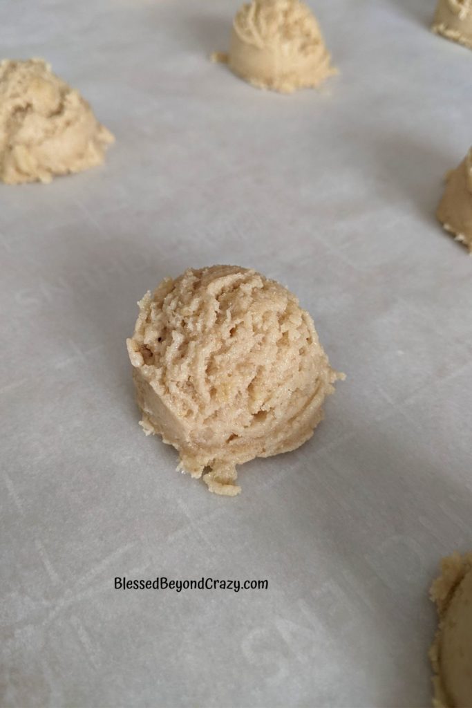 Close up of Beach Cookie dough balls