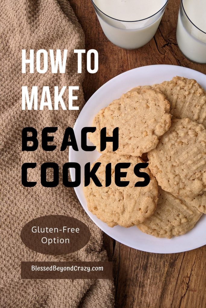 Pinterest pin image for Beach Cookies