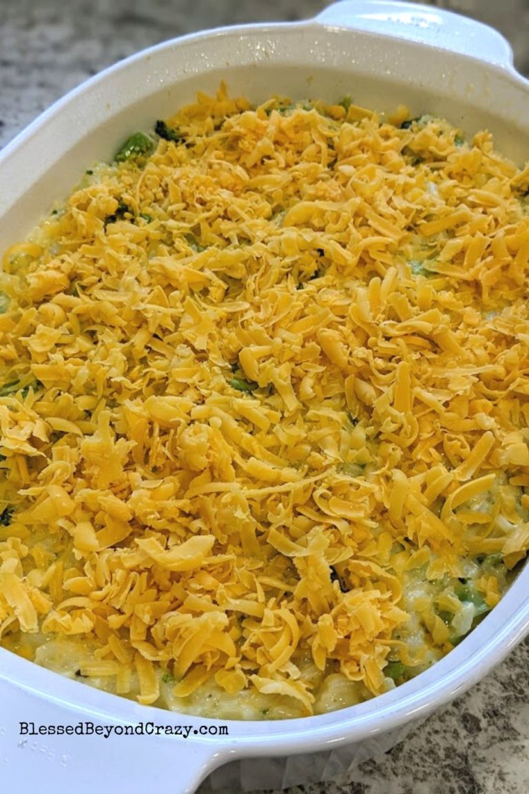 The Best Cheesy Broccoli and Rice Casserole Blessed Beyond Crazy