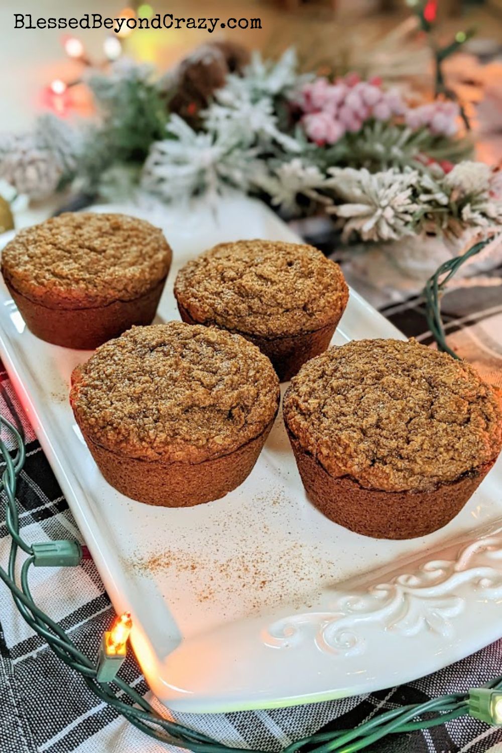 How to Make Oat Flour Gingerbread Muffins Blessed Beyond Crazy