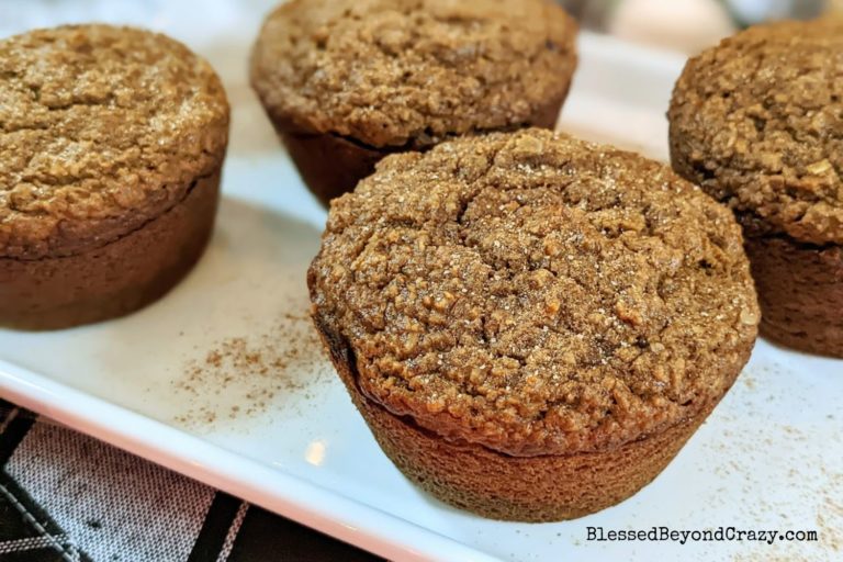 How to Make Oat Flour Gingerbread Muffins Blessed Beyond Crazy