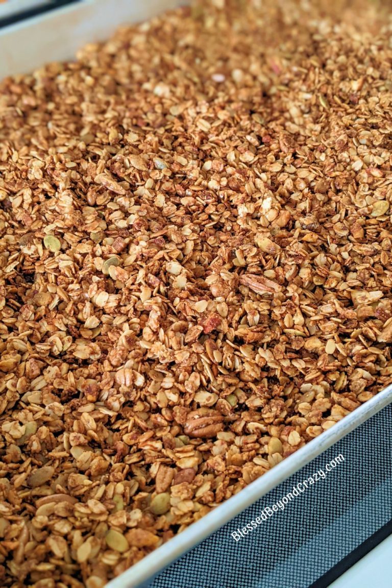 How to Make Nutty High Fiber Granola (GF Option) Blessed Beyond Crazy