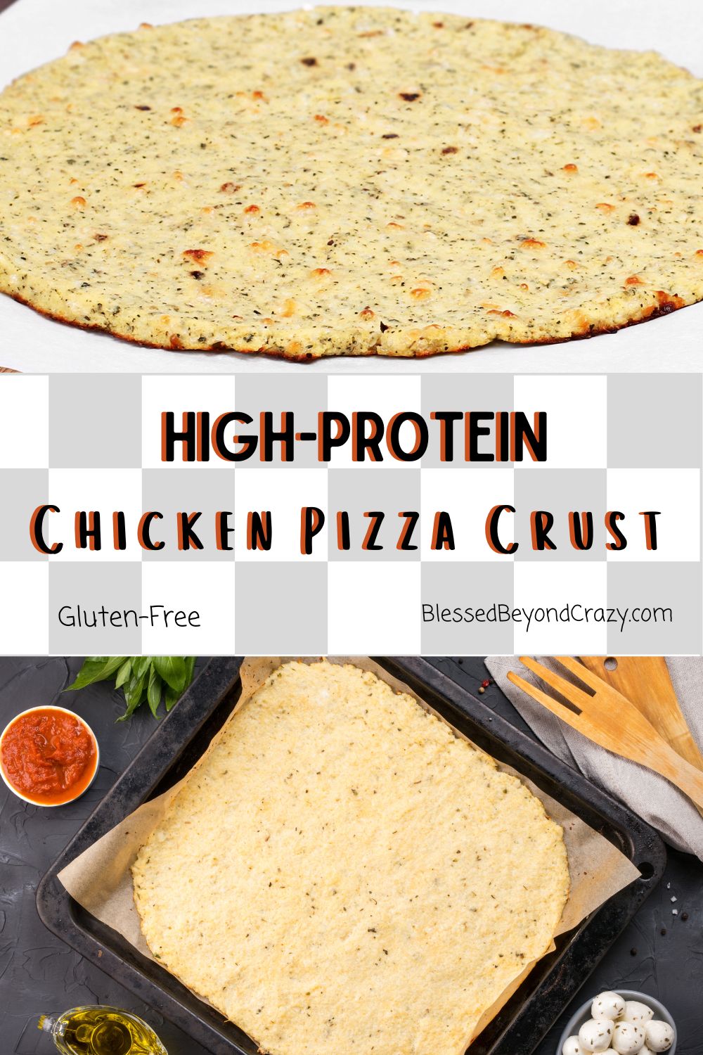 Easy High Protein Chicken Pizza Crust Blessed Beyond Crazy