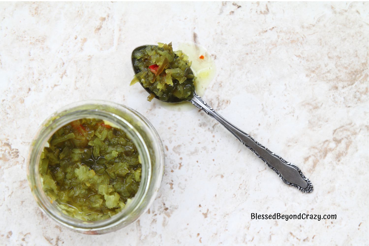 Homemade Sweet Pickle Relish - Blessed Beyond Crazy