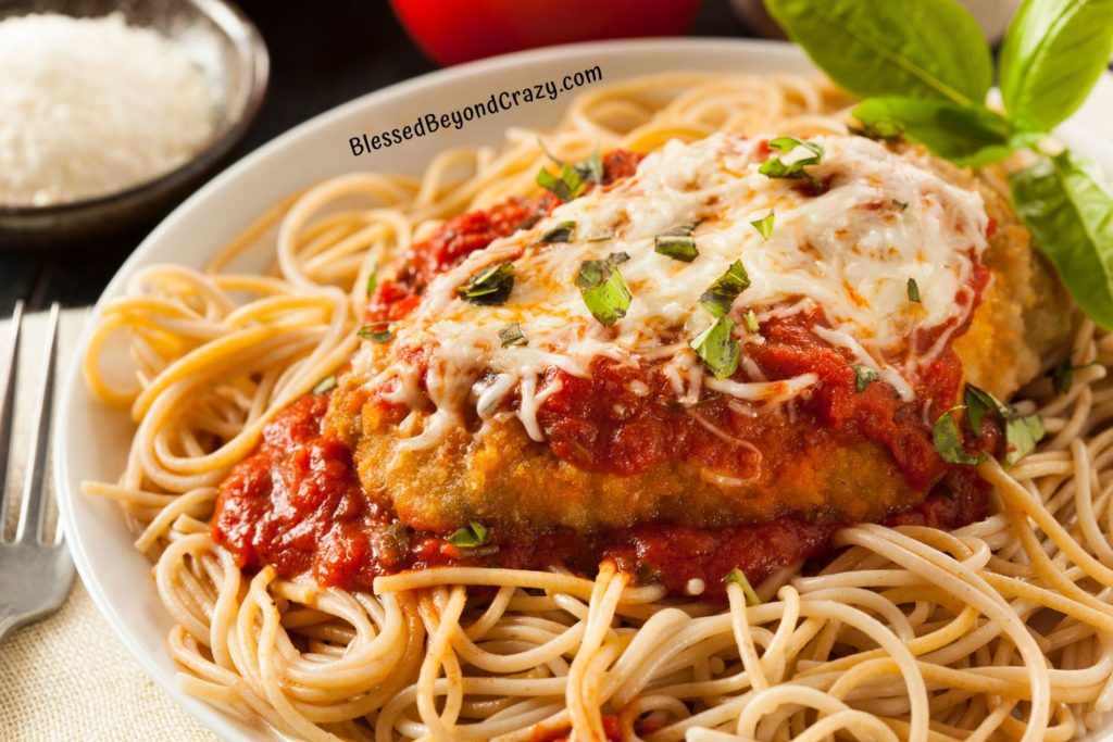Surprisingly Easy and Tender Chicken Parmesan - Blessed Beyond Crazy